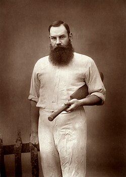 W.G. Grace father of Cricket Birth in18th Century 1 W. G. Grace cricketer by Herbert Rose Barraud